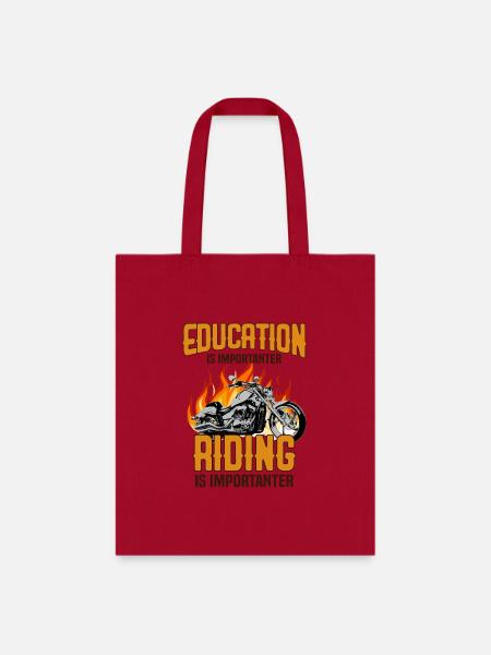 Motorcyclist - Tote Bag - red