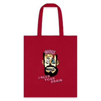 BRAIN - Tote Bag - red - Front
