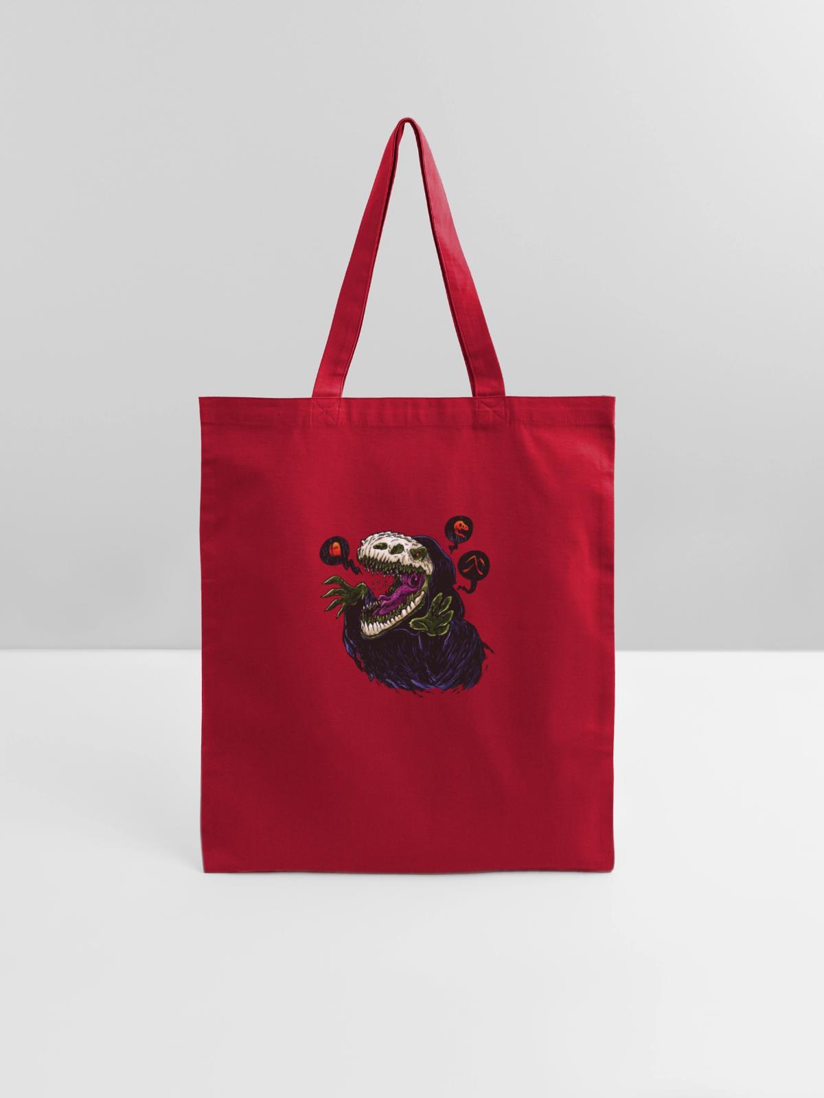 The Grim Reapersaur - Tote Bag - red - Front