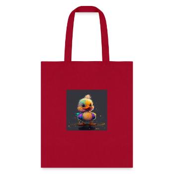 Ducky is a cute funny and playful little duck - Tote Bag - red - Front