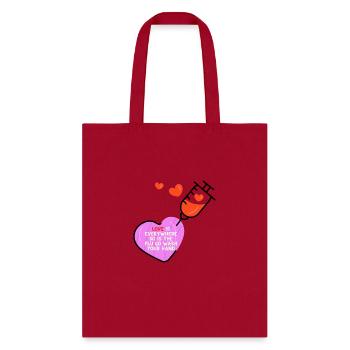 Love Is Everywhere But So Is The Flu Gifts - Tote Bag - red - Front