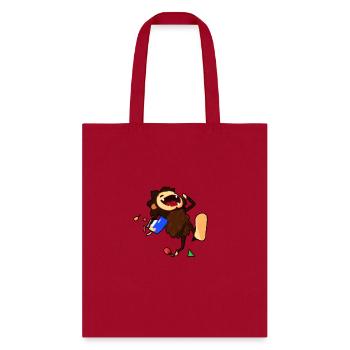 Sneaky Sasquatch Head - Tote Bag - red - Front