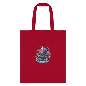 Strange Galaxy - Tote Bag - red - Front