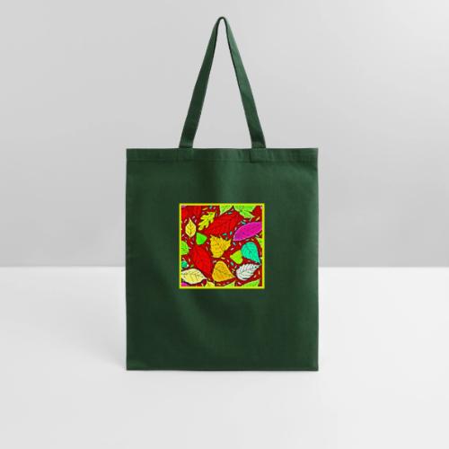 Rainbow Leaves Vibrant Pattern - Tote Bag