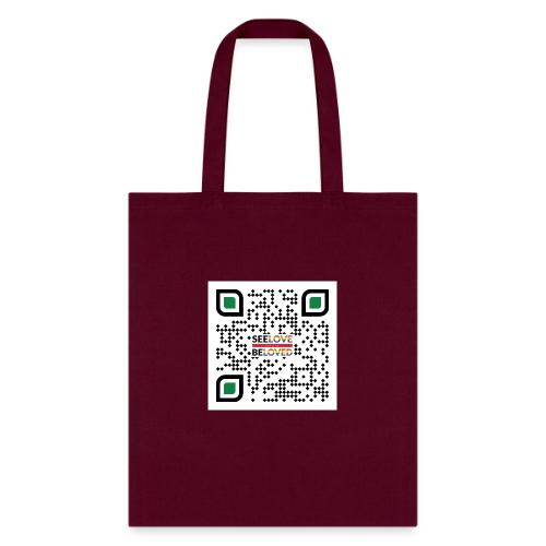 See Love, Be Loved QR Code - Tote Bag