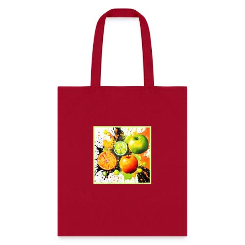 Apple and Citrus Burst - Tote Bag