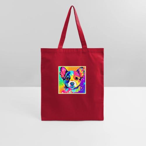 Vivid Puppy Vibes Art Design - Tote Bag