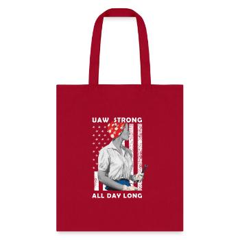 Women UAW Strike United Auto Workers Strike - Tote Bag - red - Front