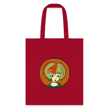 Abstract girl - Tote Bag - red - Front