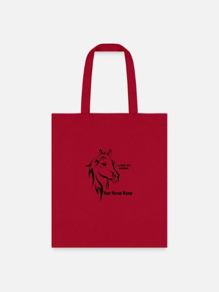 horse - Tote Bag - red