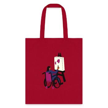 Painting lovers - Tote Bag - red - Front