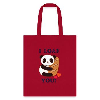 i loaf you - Tote Bag - red - Front