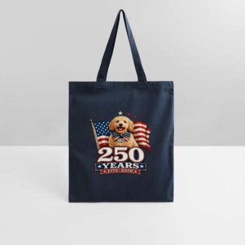 America 250 Dog Mom Goldendoodle - Tote Bag