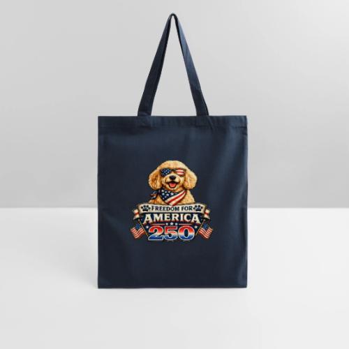 Freedom For America 250 Patriotic Goldendoodle - Tote Bag
