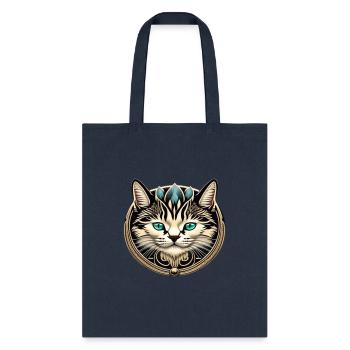 cat daddy fathers day gift T-Shirt - Tote Bag - navy - Front