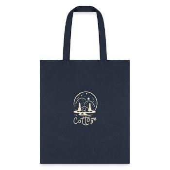 Cottage Core Inspiration Planner - Tote Bag - navy - Front