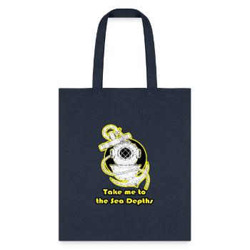 Take me to the SEA depths - Tote Bag - navy - Front