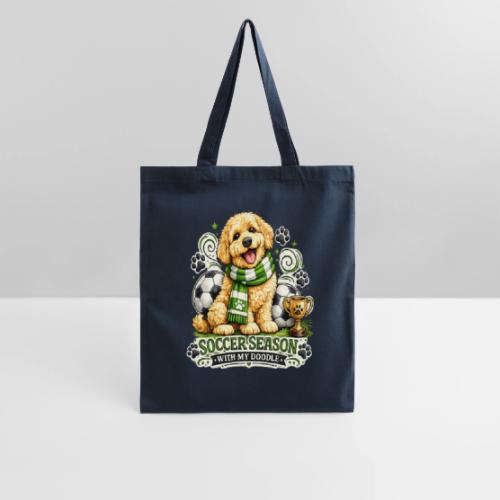 Soccer Season With My Doodle Goldendoodle Dog - Tote Bag
