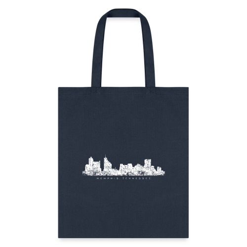 Memphis, Tennessee Skyline Vintage White - Tote Bag