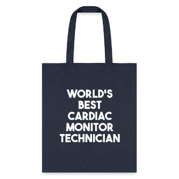 World'S Best Cardiac Monitor Technician - Tote Bag - navy - Front