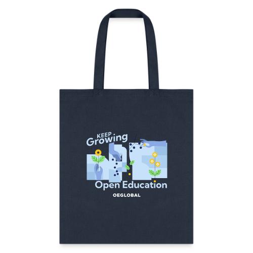 Keep Growing Open Education (dark) - Tote Bag