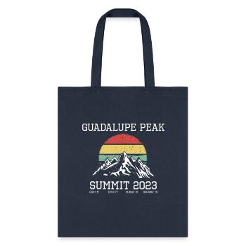 Climbed Guadalupe Peak Summit 2023 Hike Texas Usa - Tote Bag - navy - Front