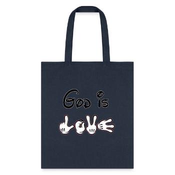 Faith based Christian clothing gifts - Tote Bag - navy - Front
