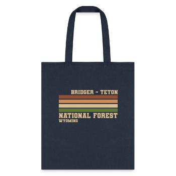 Bridger Teton National Forest - Tote Bag - navy - Front