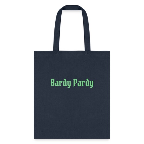Bardy Pardy Logo Green letters - Tote Bag