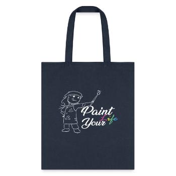 Paint Your Life - Tote Bag - navy - Front