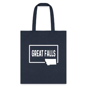 Great Falls Montana Mt - Home Hometown Vacation - Tote Bag - navy - Front