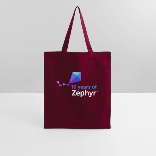 Zephyr 10th Anniversary Stacked Color Reverse - Tote Bag