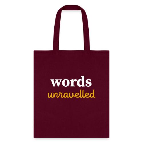 Words Unravelled Logo - Tote Bag
