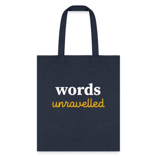 Words Unravelled Logo - Tote Bag