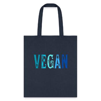 Vegan plant based - Tote Bag - navy - Front
