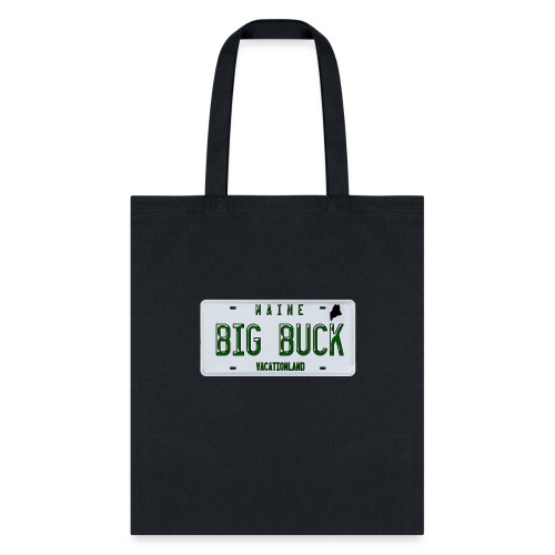 Maine LICENSE PLATE Big Buck Camo - Tote Bag