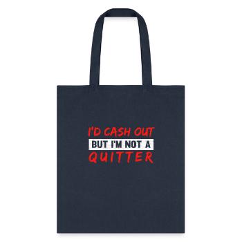 Funny Casino Gambling Lover Gambler - Tote Bag - navy - Front
