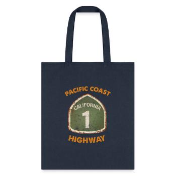 Pacific Coast Highway Route 1 Cali California - Tote Bag - navy - Front