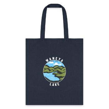 Waneta Lake New York Ny Badge Vacation - Tote Bag - navy - Front