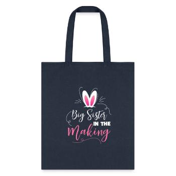 Sister Big Sister In The - Tote Bag - navy - Front
