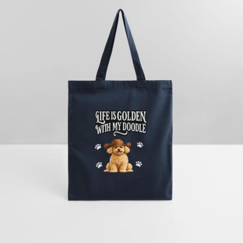 Life Is Golden With My Doodle Cowboy Goldendoodle - Tote Bag