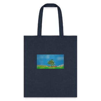 flowers Garden - Tote Bag - navy - Front