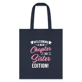 Sister Welcoming A New - Tote Bag - navy - Front