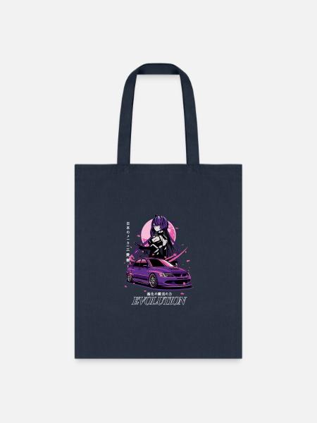 Mitsubishi Evolution 8 - Tote Bag - navy