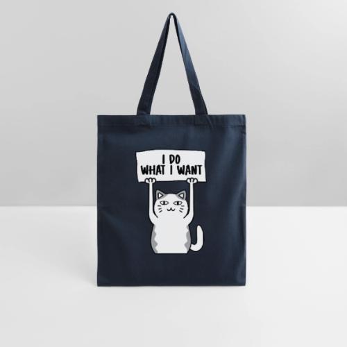 I Do What I Want Cat Design - Tote Bag