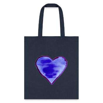 Heart, Heart Icon, Heart Symbol, Red Heart, Love - Tote Bag - navy - Front