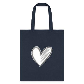 Heart, Heart Icon, Heart Symbol, Red Heart, Love - Tote Bag - navy - Front