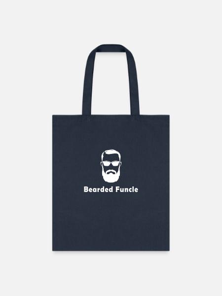 bearded funcle - Tote Bag - navy