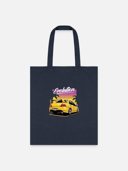 Mitsubishi Evolution 8 - Tote Bag - navy