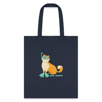 dog mama - Tote Bag - navy - Front